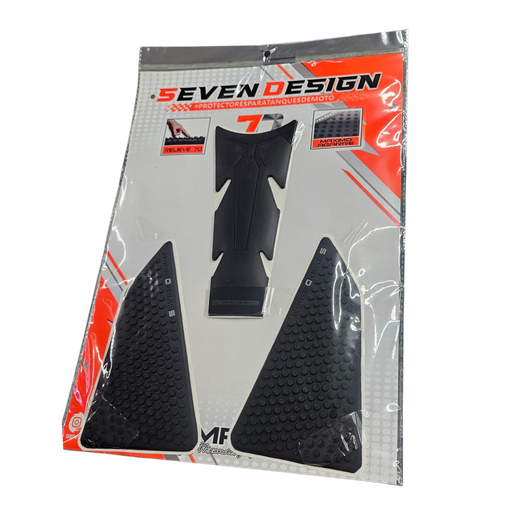 STOMPGRIPS SEVEN DESIGN 7D UNIVERSAL - VICTORY MRX ARIZONA - TVS RAIDER 125 FI - PROTECTOR DE TANQUE (COMPLETO)