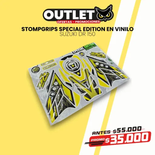 KIT VINILO TIPO STOMPGRIPS SPECIAL EDITION SUZUKI DR 150