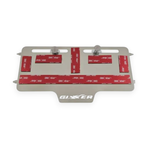 PORTA PLACA FLOTANTE SIN PERFORAR SUZUKI GIXXER (ACERO)