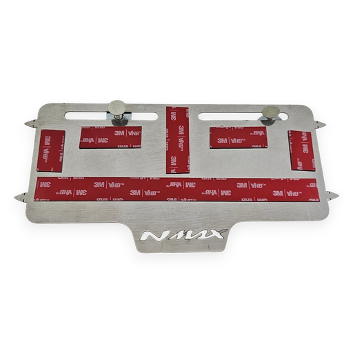 PORTA PLACA FLOTANTE SIN PERFORAR YAMAHA NMAX (ACERO)