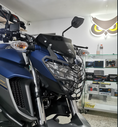 PROTECTOR DE FAROLA YAMAHA FZ25 (ACERO)