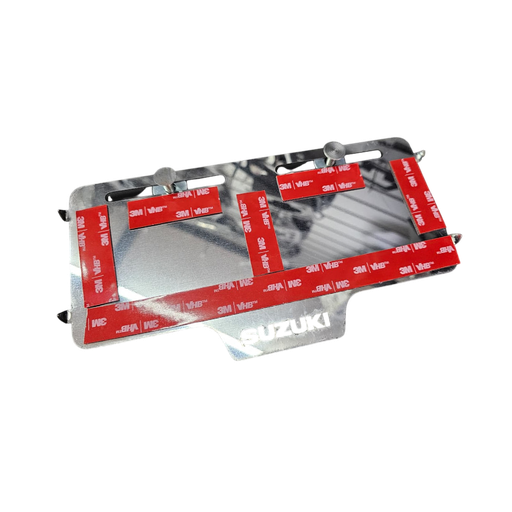 PORTA PLACA SIN PERFORAR FLOTANTE SUZUKI (ACERO)