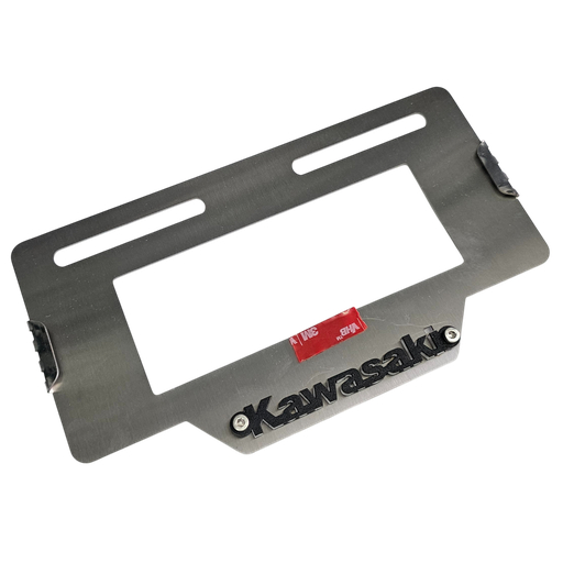 PORTA PLACA KAWASAKI (ACERO)