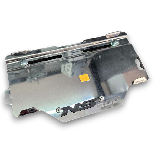 PORTA PLACA SIN PERFORAR NS 200 (SIN ROBA LUZ) (ACERO)