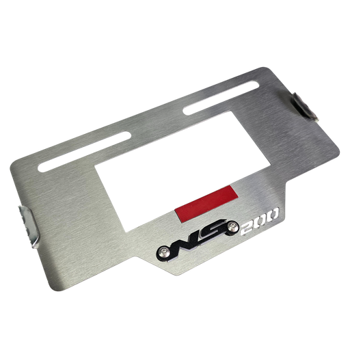 PORTA PLACA BAJAJ PULSAR NS 200 UG-2 (ACERO)