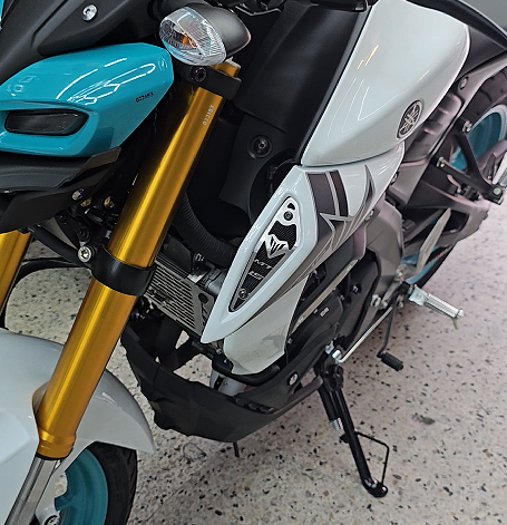 LUJO MALLAS LATERALES - TOMA DE AIRE YAMAHA MT-15 (ACERO)
